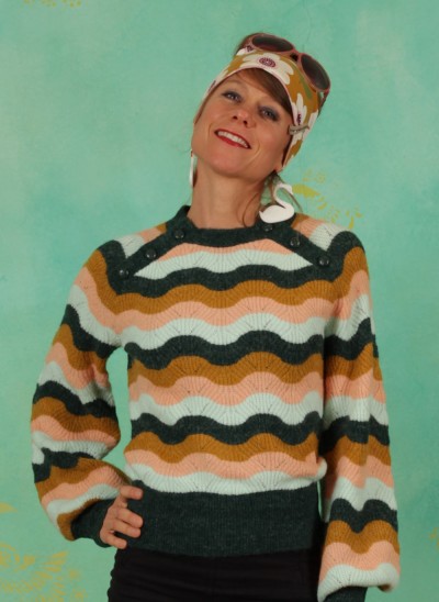 Pullover, 05367-306, green-stripes