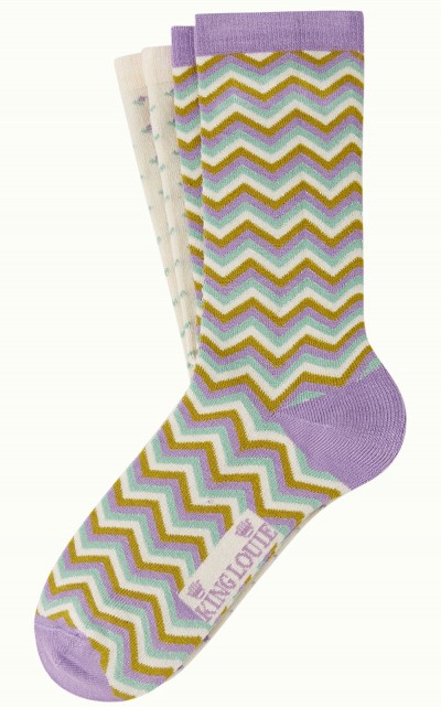 Socken 2er-Pack, 07041-514, lilac