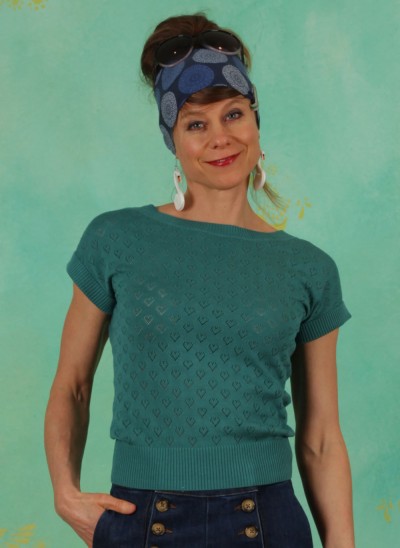 Pullover, 07048-379, blue-green