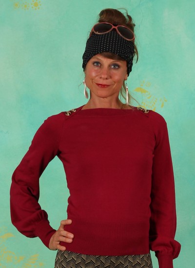 Pullover, 07356-605, dark-pink