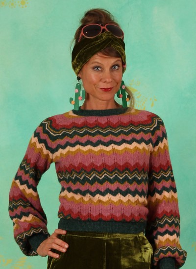 Pullover, 07497-200, green-multi
