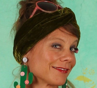 Samt-Haarband, 07523-253, green