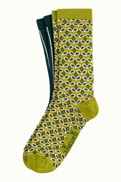 Socken 2er-Pack, 07525-261, green
