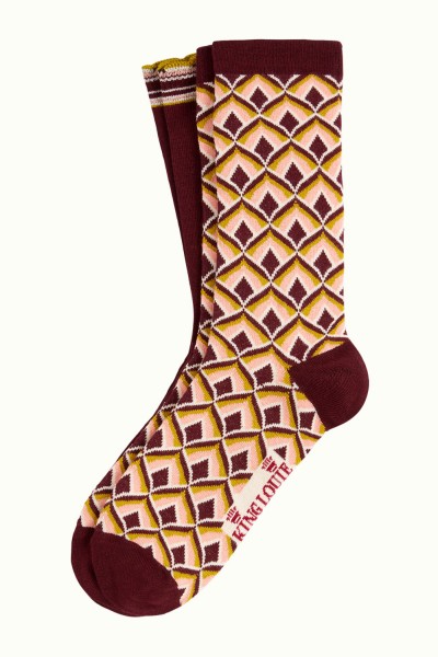 Socken 2er-Pack, 07529-600, wine