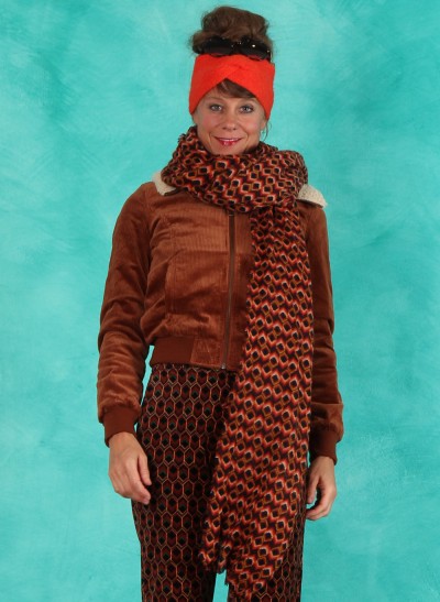 Schal, 08242-903, orange-multi