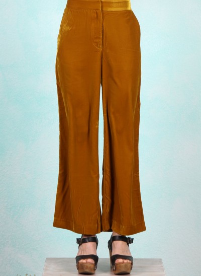 Samt-Hose, 08627-876, gold