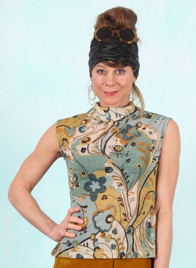Top, 08892-374, off-turquoise
