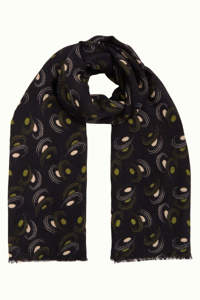 Schal, 09143-251, black-green-white