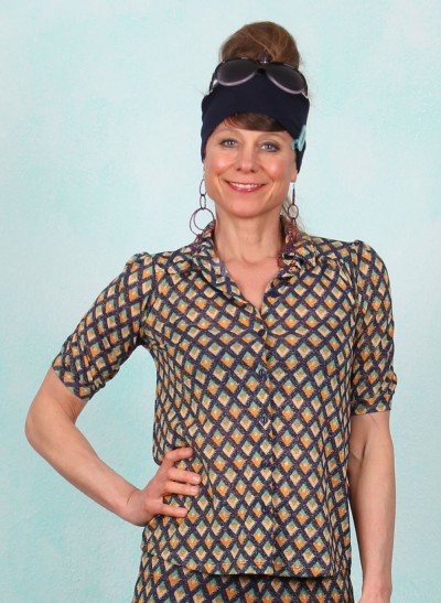 Bluse, 09448-445, blue-multi