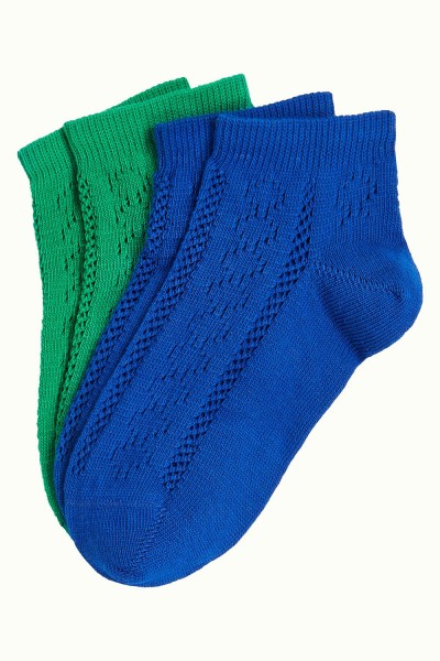 Sneakersocken 2er-Pack, 09777-999, blue-green