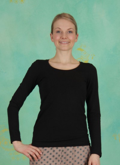 T-Shirt, Basic Cotton Stretch, black