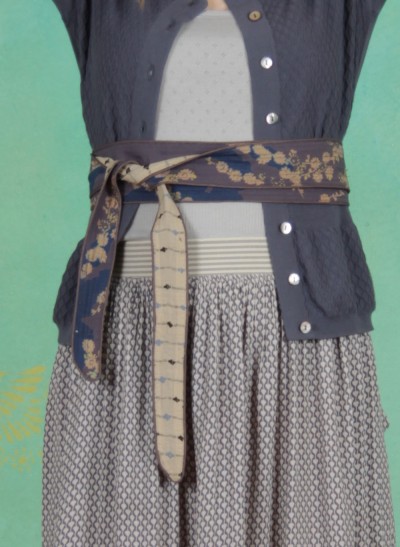 Gürtel, Printed Quilt Belt, multicolour