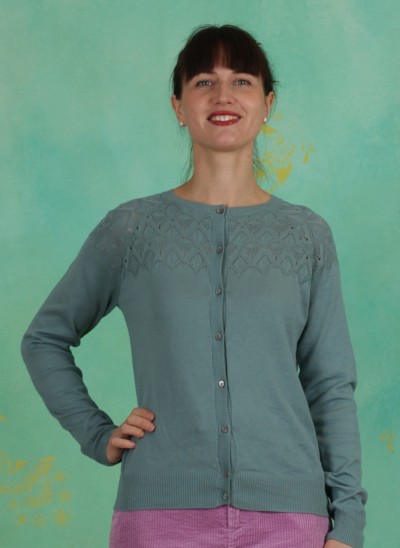 Cardigan, 1-7909-8, turquoise