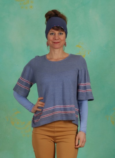 Pullover, Fine Gauge Wool, art-blue