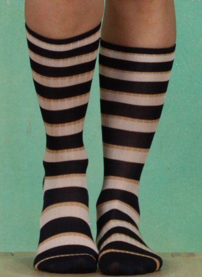 Socken, Striped Silky Sock, art-yellow