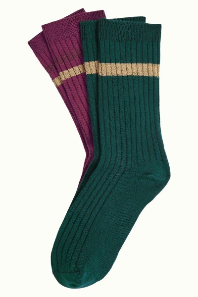 Socken 2er-Pack, 10133-200, green