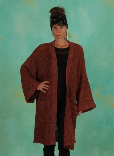 Cardigan, 10401275, rust-red