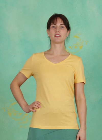 T-Shirt, Naia, cornsilk-yellow