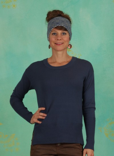 Pullover, Knit Pullover, dark-denim