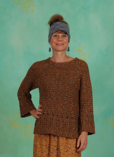 Pullover, Knitted Pullover, bronzed