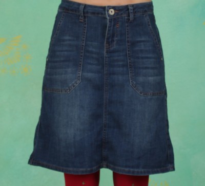 Rock, Denim Skirt, blue-medium-denim