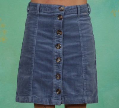 Rock, Corduroy Skirt, infinity-blue