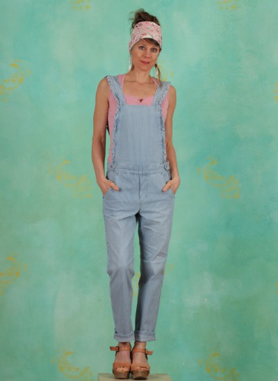 Latzhose, 10607806, denim-stripes