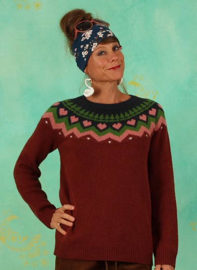 Pullover, 11992-3690, red-brown