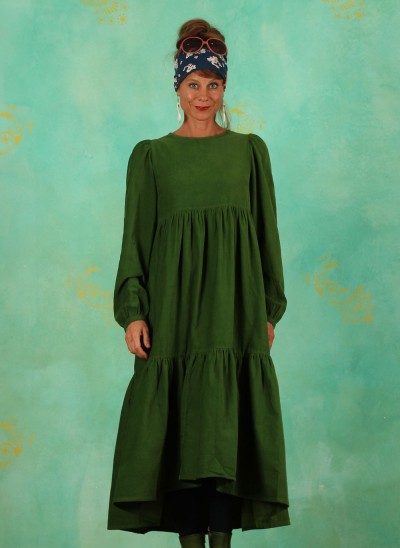 Cord-Kleid, 12004-3600, green