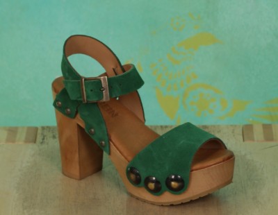 Schuhe, Carmen, suede-hellgrün