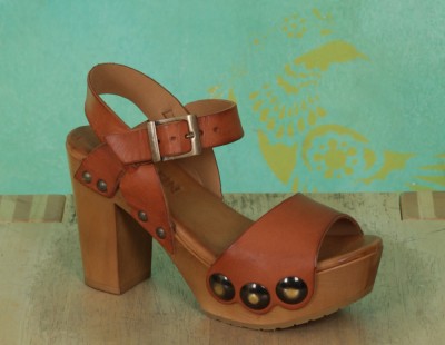 Schuhe, Carmen, rustik-camel