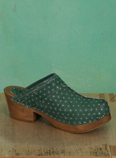 Schuhe, Greta, punkt-grün