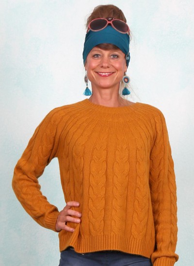 Pullover, 12500-3979, yellow