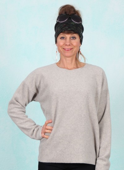 Fleece-Pullover, 1359-805, light-grey