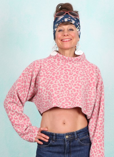 Fleece-Pullover, 1372P-358, pink