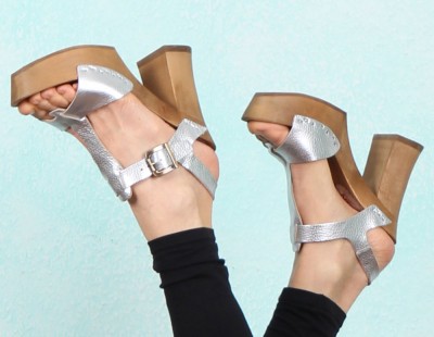 Schuhe, 1408-005, silver