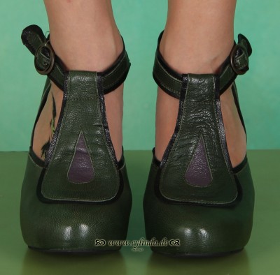 Schuhe, Fifi, green/lila/black