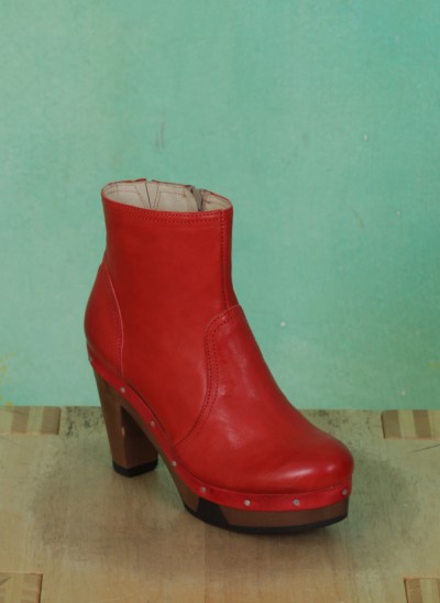 Schuhe, Amber, roma-rot