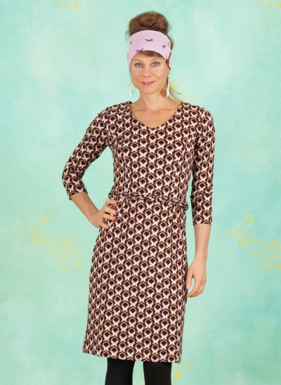 Kleid, 20W6291, brown-multi