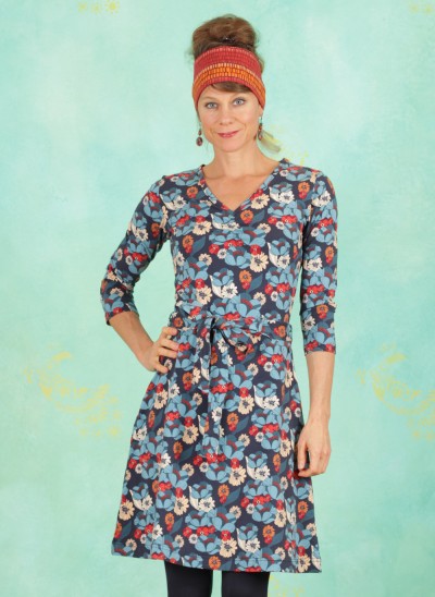 Kleid, 20W6376, petrol-multi