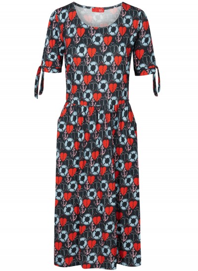 Kleid, 211-11-017-307, print-navy