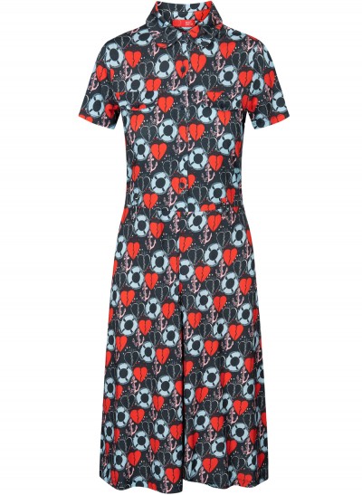 Kleid, 211-11-025-307, print-navy