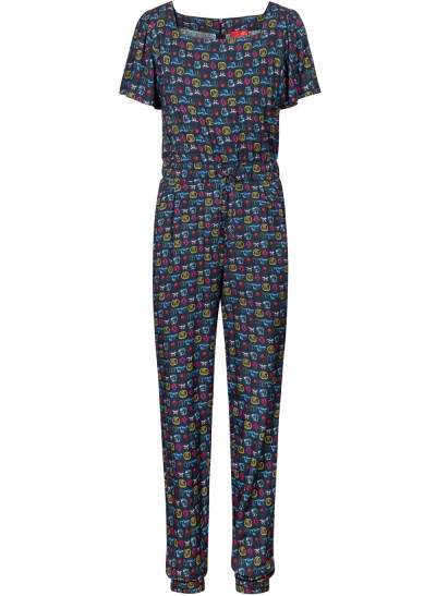 Jumpsuit, 211-11-085-307, print-navy