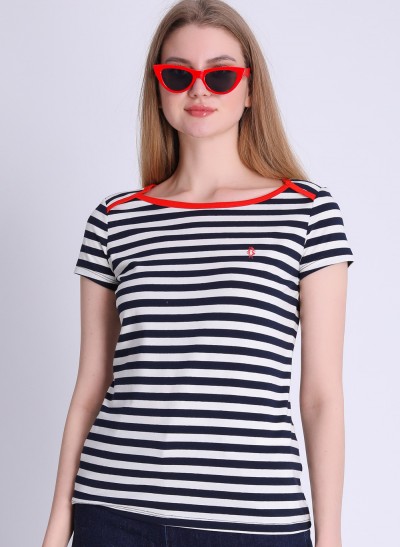 Shirt, 211-11-092-307, navy-stripes