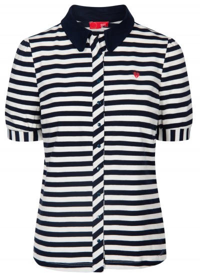 Bluse, 211-11-094-307, navy-stripes