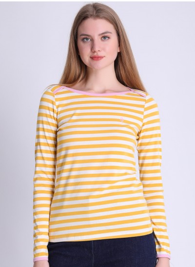 Shirt, 211-11-096-1075, yellow-stripes