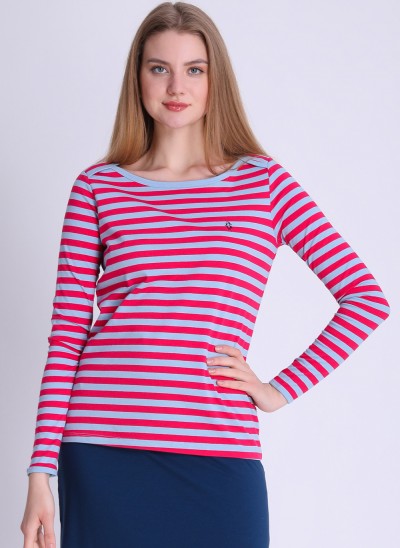 Shirt, 211-11-096-306, pink-stripes