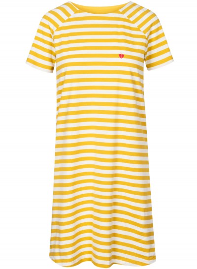 Kleid, 211-11-102-1075, yellow-stripes