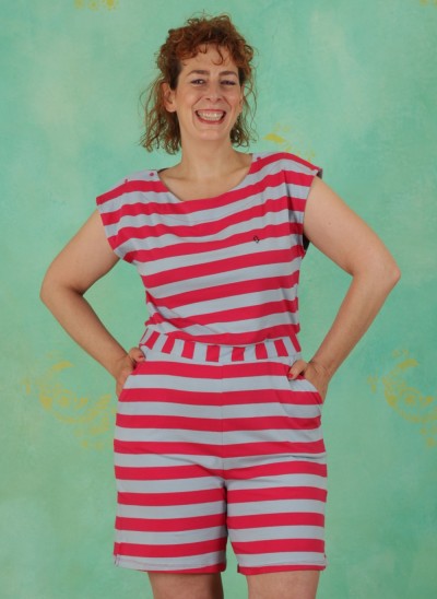 Jumpsuit, 211-11-104-306, pink-stripes