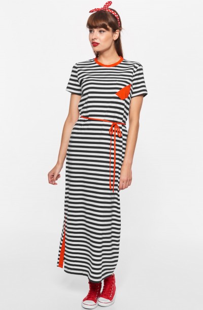 Kleid, 211-11-108-307, navy-stripes